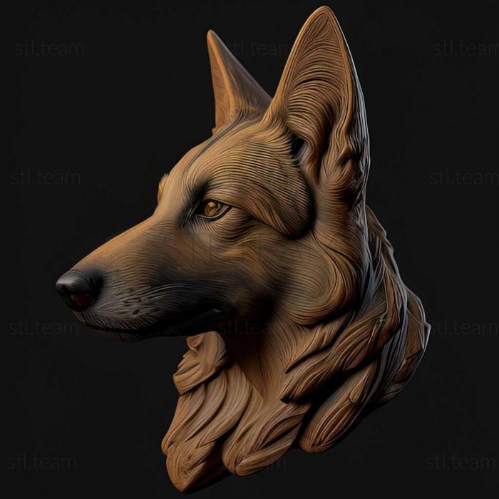 3D model Canis lupus irremotus (STL)